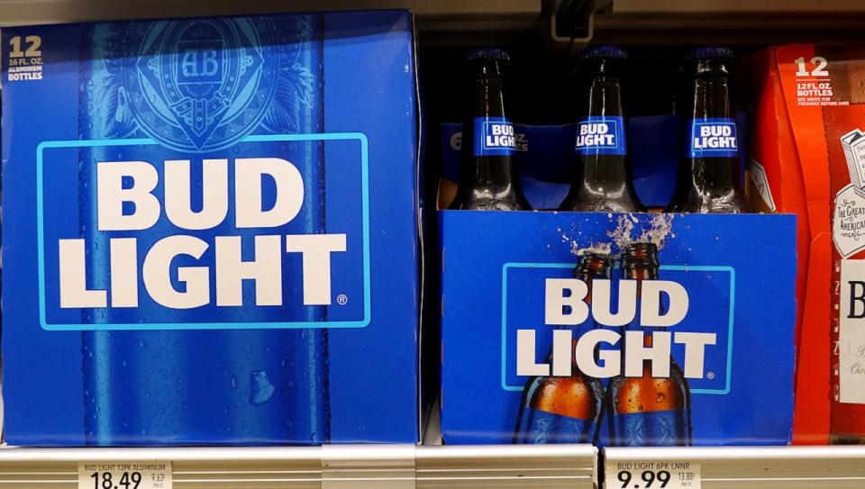 Bud Light on store shelf