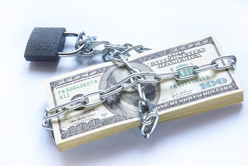 Money Under Chain and Lock Debt Getty