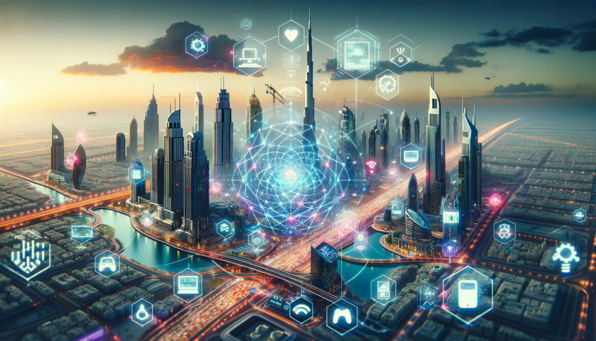 DALL·E-2023-11-28-13.45.34-A-cover-image-for-a-news-story-set-in-Dubai-showcasing-the-citys-ambition-to-become-an-international-hub-for-web3-gaming.-The-iconic-Dubai-skyline.jpg