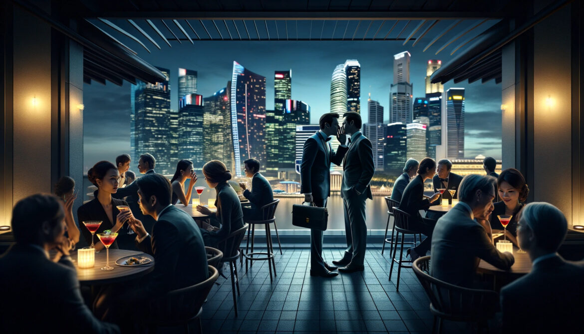 DALL·E-2023-12-01-14.05.51-A-more-realistic-and-less-abstract-depiction-of-a-rooftop-cocktail-lounge-in-Singapore.-The-scene-captures-a-moment-where-a-well-dressed-individual-di.jpg